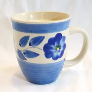 Ola Balms blue flower lotion candle